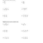 Multiplying And Dividing Rational Expressions Worksheet Kuta Algebra 2