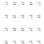 Multiplying By Powers Of Ten With Decimals