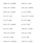 Multiplying Decimals By Negative Powers Of Ten Exponent Form I