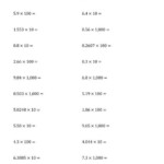 Multiplying Decimals By Positive Powers Of Ten Standard Form I