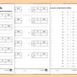 Multiplying Decimals Grid Method Worksheet Maths Resource