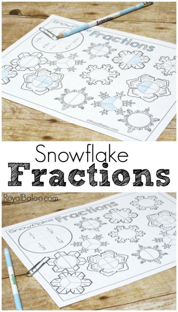 No Prep Snowflake Fractions For Beginners Royal Baloo