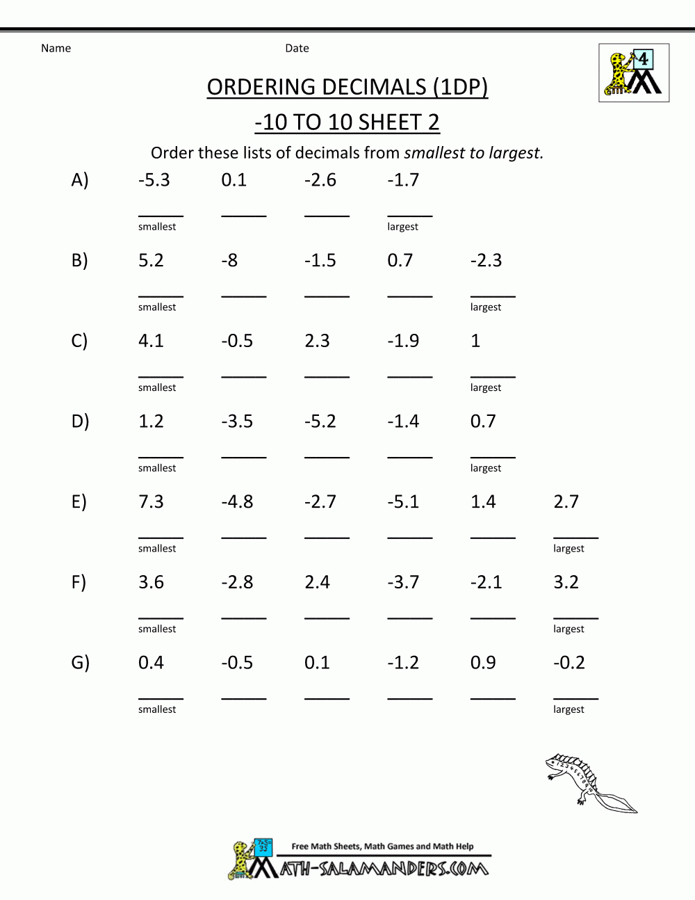 Printable Fractions To Decimals Worksheet Pdf Thekidsworksheet