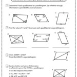 Quadrilateral Proofs Worksheets Math Monks