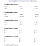 Repeating Decimals To Fractions Worksheet Converting Decimals To