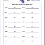 Rounding Decimals Worksheet 5th Grade Worksheet List