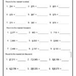 Rounding Whole Numbers Grade 5 Worksheet