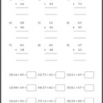 Subtraction Of Decimals Worksheets For Grade 6 Thekidsworksheet