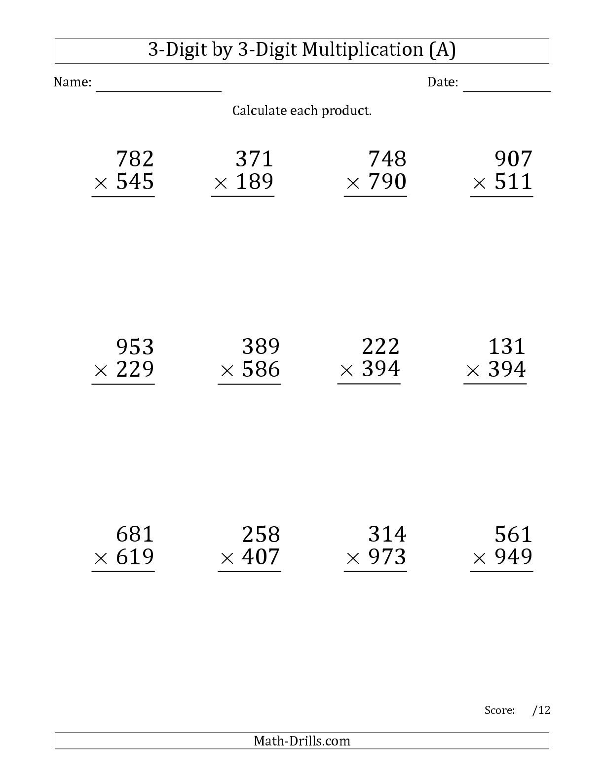 Teach Child How To Read Printable Multiplication Worksheet Beginners