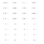 The Cubes And Cube Roots A Math Worksheet From The Number Sense