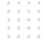 The Multiplying Three Digit By Two Digit With Various Decimal Places B