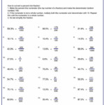 The Worksheet Maker Generates Worksheets For Converting Percentages