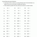 Writing Fractions As Decimals Worksheet Pdf Writing Worksheets Free