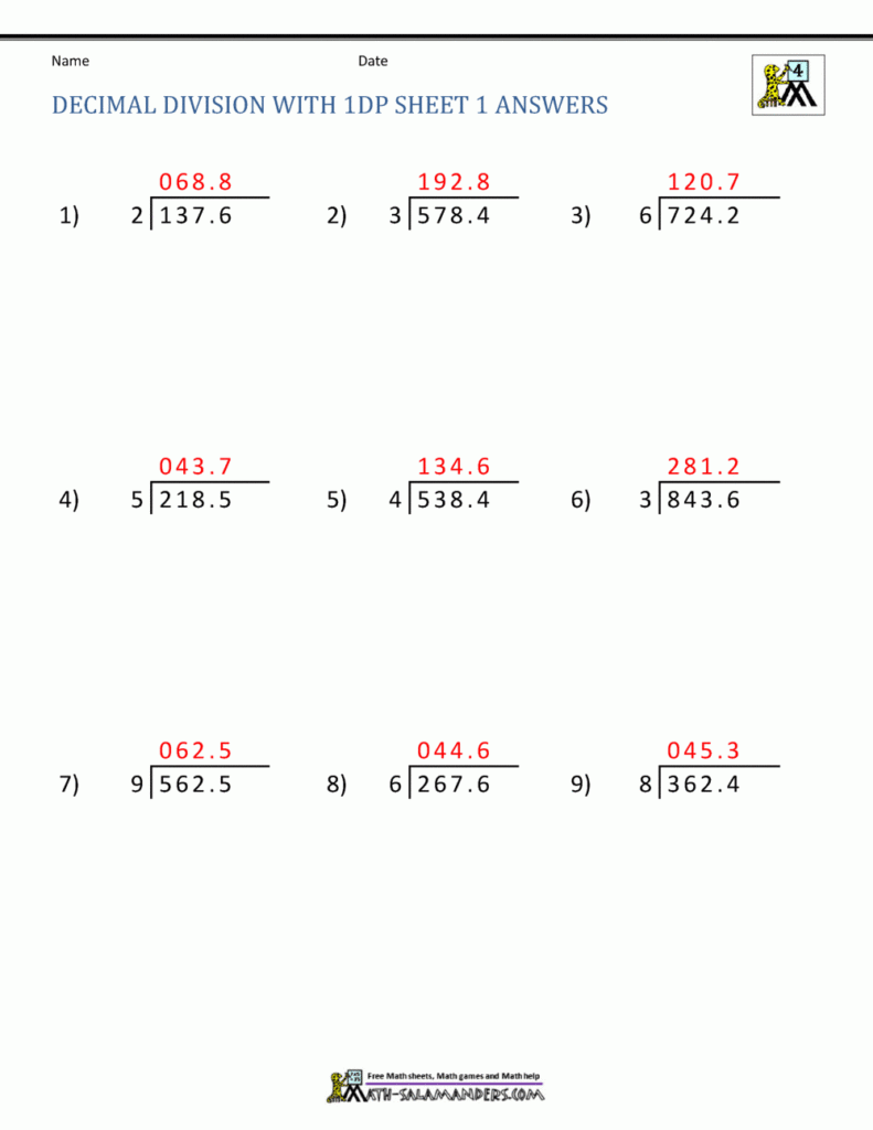  13 As A Decimal Answer 