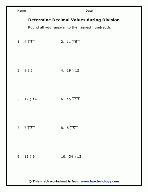 31 Dividing Decimals Worksheet 7th Grade Worksheet Project List