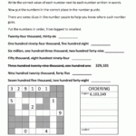 4th Grade Math Worksheets Reading Writing And Rounding BIG Numbers