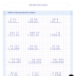 Adding And Subtracting Decimals Worksheets PDF For Grade 5 Fifth