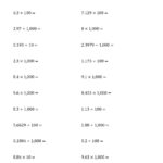 Adding Subtracting Multiplying And Dividing Decimals Printable