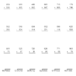 Adding Subtracting Multiplying Dividing Mixed Problems Worksheets