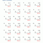 Decimal Multiplication Worksheets 5th Grade