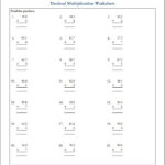 Decimal Multiplication Worksheets Grade 5 EduMonitor