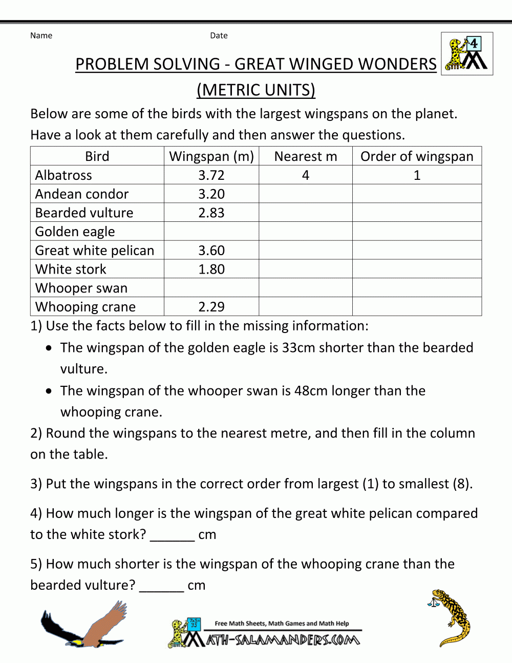  Decimal Problem Solving Worksheet Free Decimals Math Worksheets For 