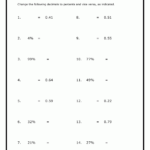 Decimal To Percentages