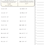 Decimal Worksheets Multiplying Decimals Powers Of 10 Worksheets Free