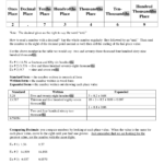 Decimals Expanded Form Worksheet 5th Grade Printable Worksheets And