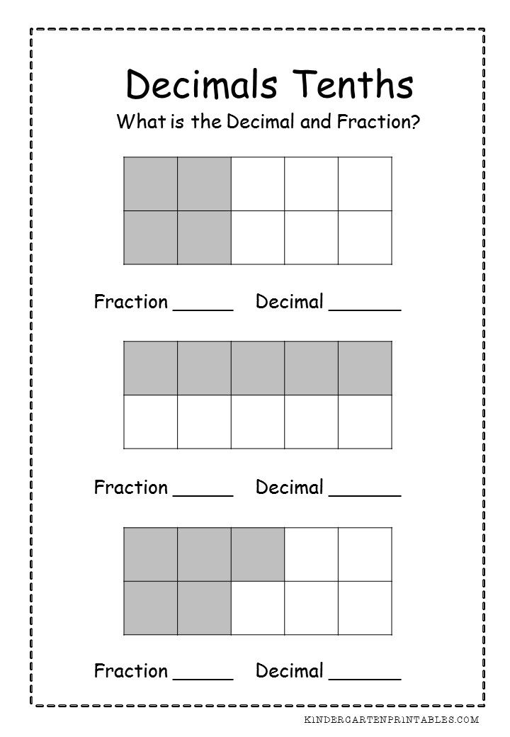 Decimals Tenths Worksheets Decimals Tenths Worksheets Decimals 