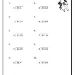 Dividing Decimals 5th Grade Math Worksheets Dividing Decimals