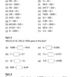 Dividing Decimals By 10 Worksheets Arthur Hurst s English Worksheets