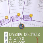 Dividing Decimals By Whole Numbers Math Riddles Maths Activities