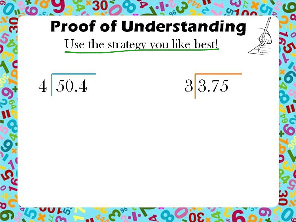 Dividing Decimals By Whole Numbers NBT 7 Math Elementary Math 5th 