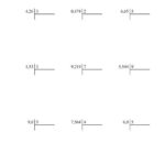 Dividing Various Decimal Places By A Whole Number With Easy Quotients F