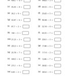 Division Of Decimals Estimation Math Division Worksheets Decimals