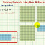 Ex Determine The Quotient Of Two Decimals Using Base Ten Blocks 1