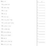 Fourth Grade Decimal Worksheets Decimals Worksheets Dividing