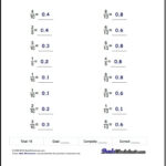 Fractions As Decimals For Fractions To Decimals Tenths And Fifths