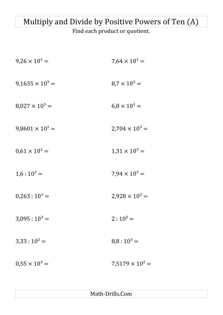 Free Printable Multiplying Decimals Worksheets Free Printable