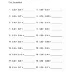 Grade 6 Division Of Decimals Worksheets Free Printable K5 Learning