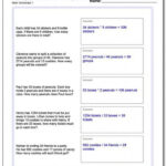 Hard Multiplication Word Problems Worksheets