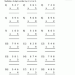 Multiplication Sheet 4th Grade