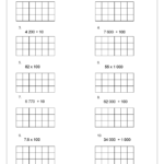 Multiply And Divide By 10 100 1000 5C6b Arithmetic Paper Practice