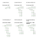 Multiplying And Dividing Positive And Negative Decimals Worksheet