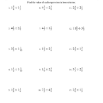 Multiplying And Dividing Positive And Negative Fractions Worksheet