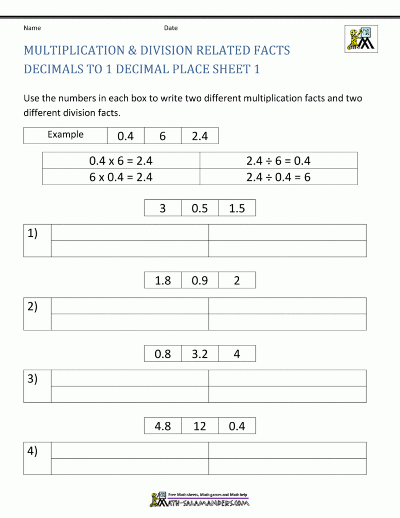 Multiplying Decimals Word Problems Worksheets 5th Grade Pdf Image Of 