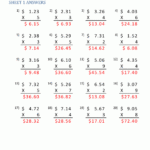 Multiplying Decimals Worksheet Grade 5 Pdf Image Of Worksheet