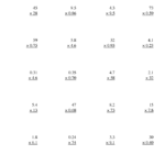 Multiplying Decimals Worksheet Two Digit By Two Digit With Various