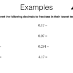 N10a Converting Terminating Decimals Into Fractions And Vice Versa